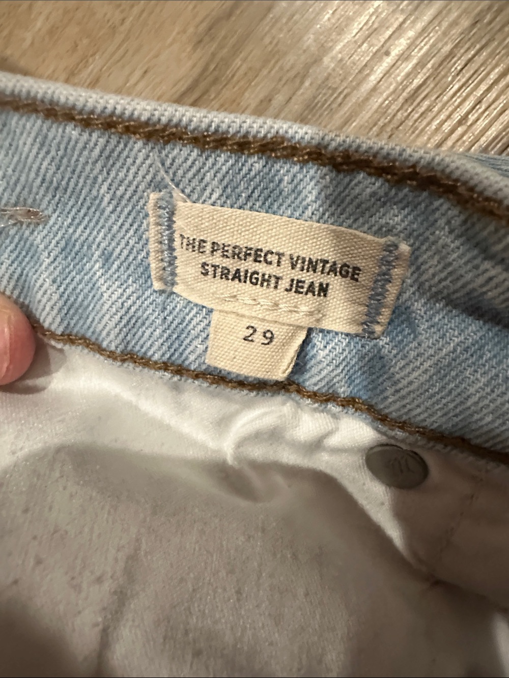 Perfect vintage straight jeans by madewell - Picture 4 of 4